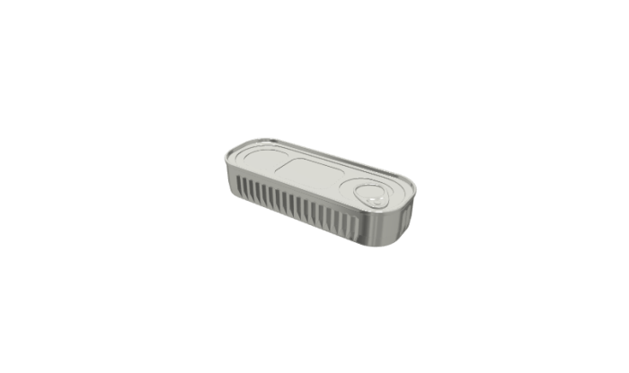 Alu 1/4Plong - 154x55x30.4mm